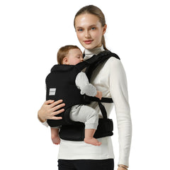 MISSWISDOM baby carrier lumbar-support closeup highlighting ergonomic load distribution