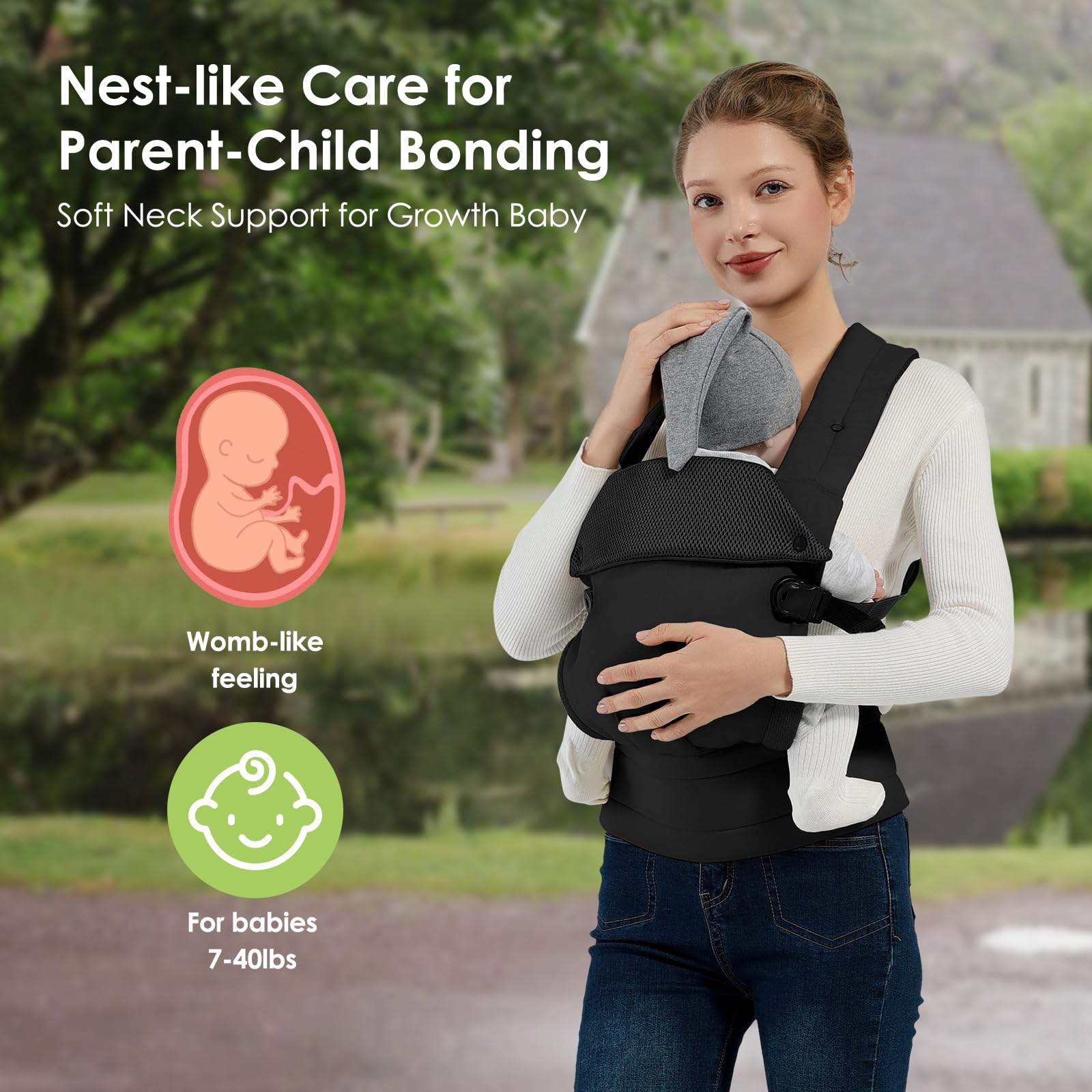 MISSWISDOM baby carrier safety-certification ensures safety during daily use.