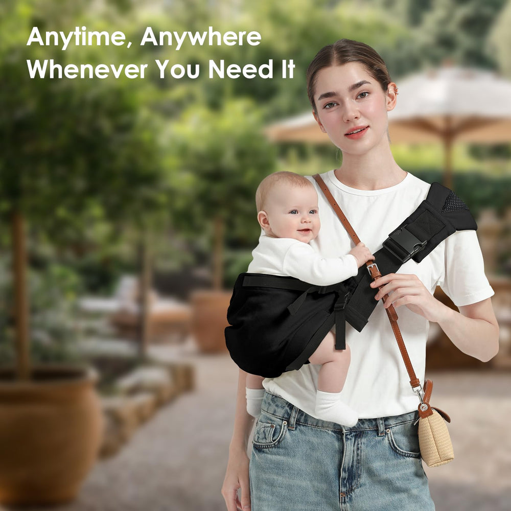 MISSWISDOM carrier in travel setting emphasizes quick setup for busy trips.