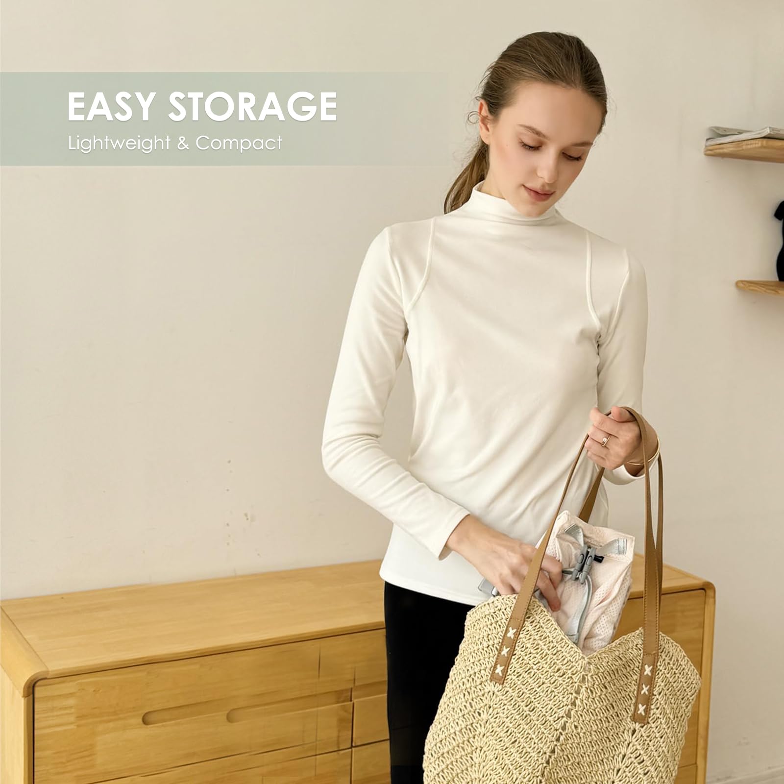 MISSWISDOM cream-fabric finish offers a neutral, versatile look for daily wear.