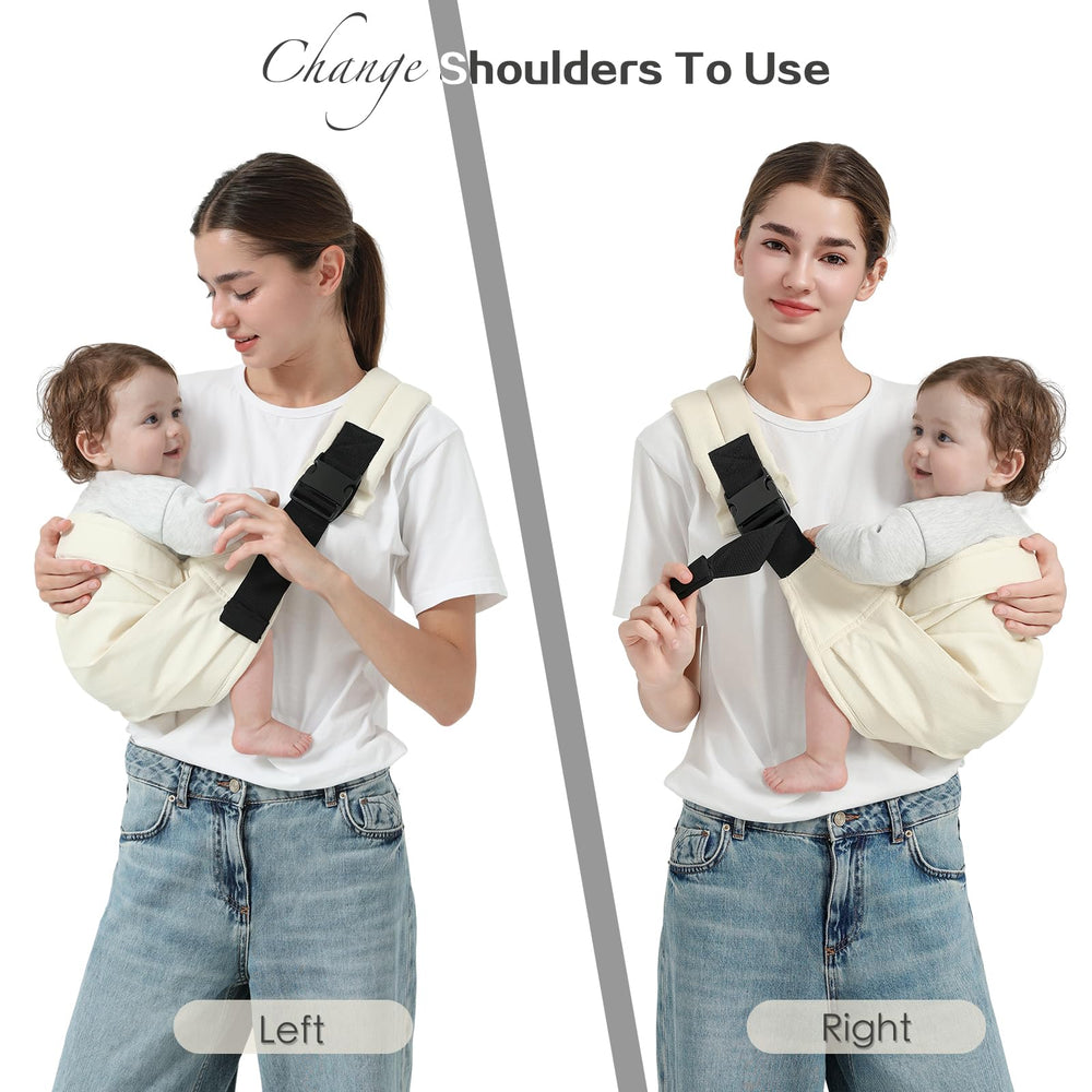 MISSWISDOM hip-healthy-design showcases ergonomic carry for hip development-friendly positioning.
