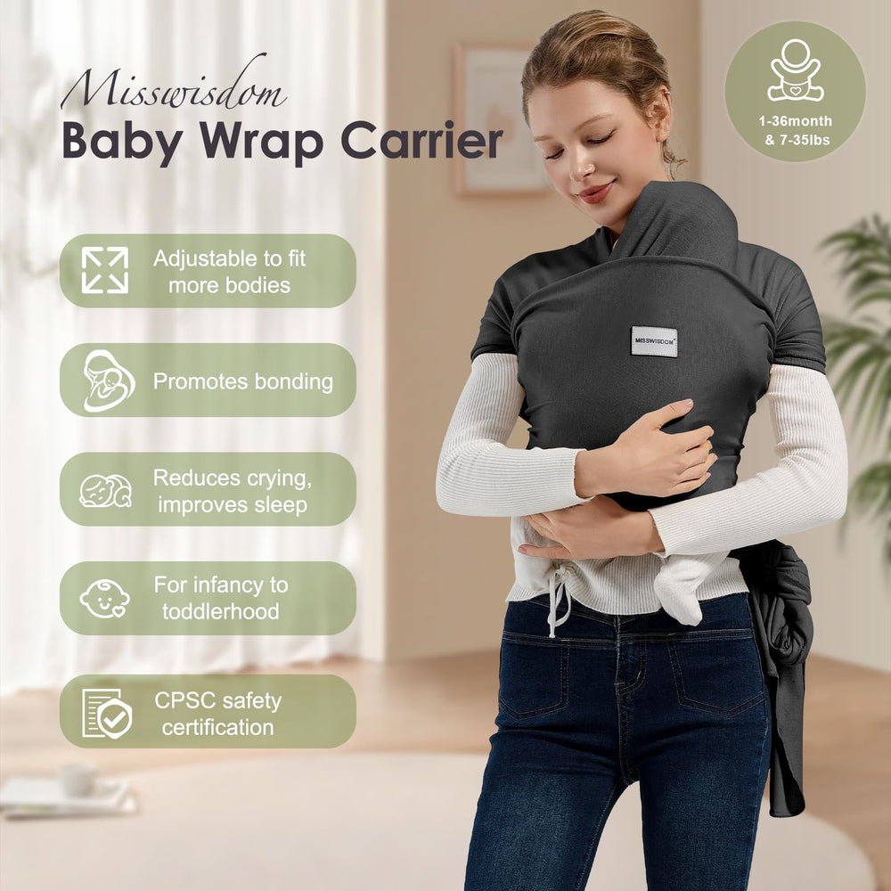 MISSWISDOM breathable fabric wrap highlights sweat-wicking comfort for all-day use