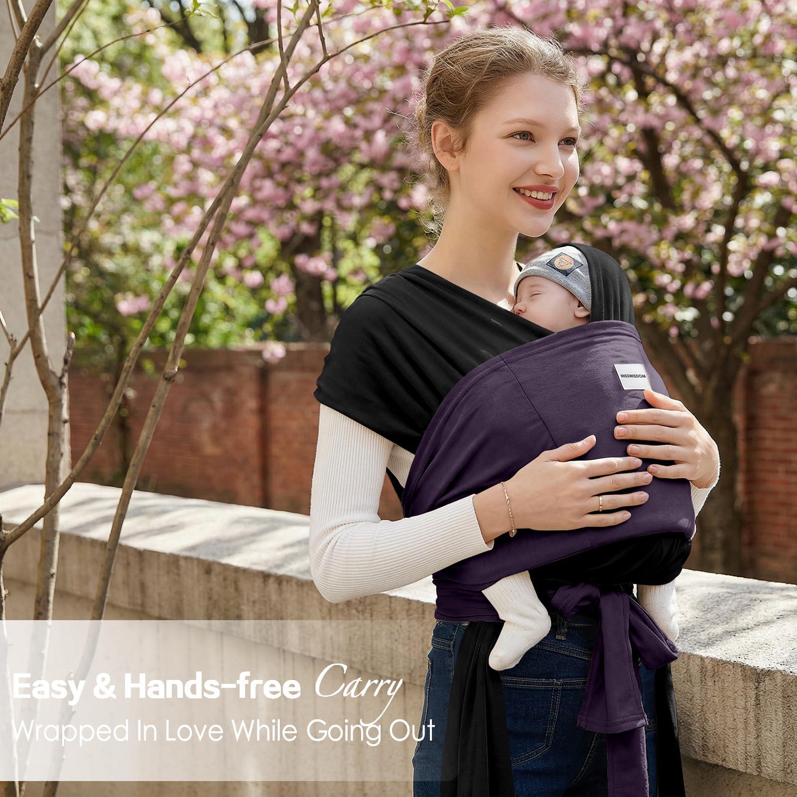 MissWISDOM Baby Wraps Carrier camouflage style adds distinctive, modern look