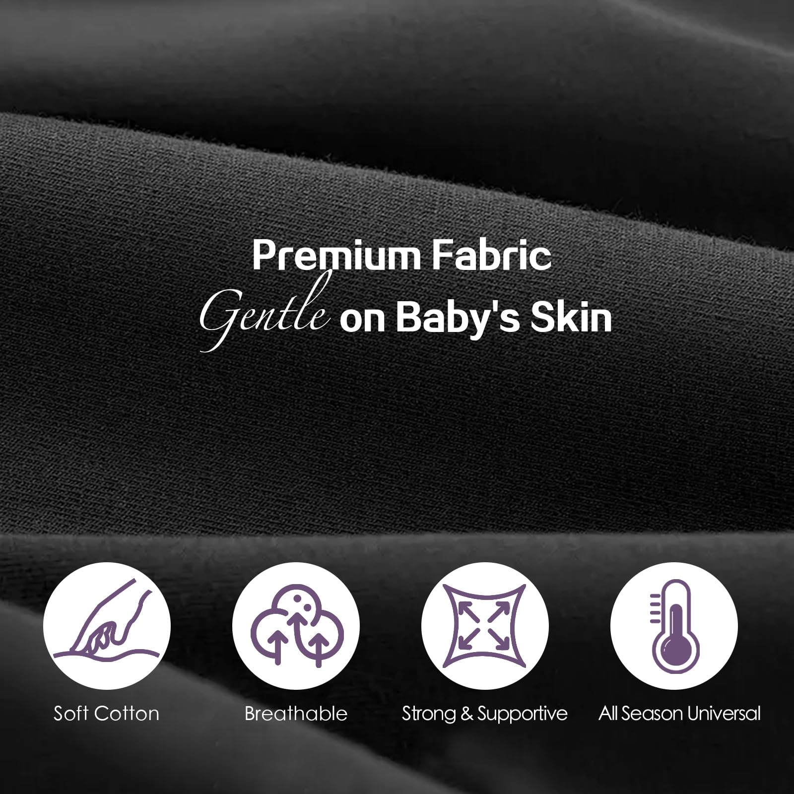 MissWISDOM Baby Wraps Carrier is easy to wear for hands-free daily use