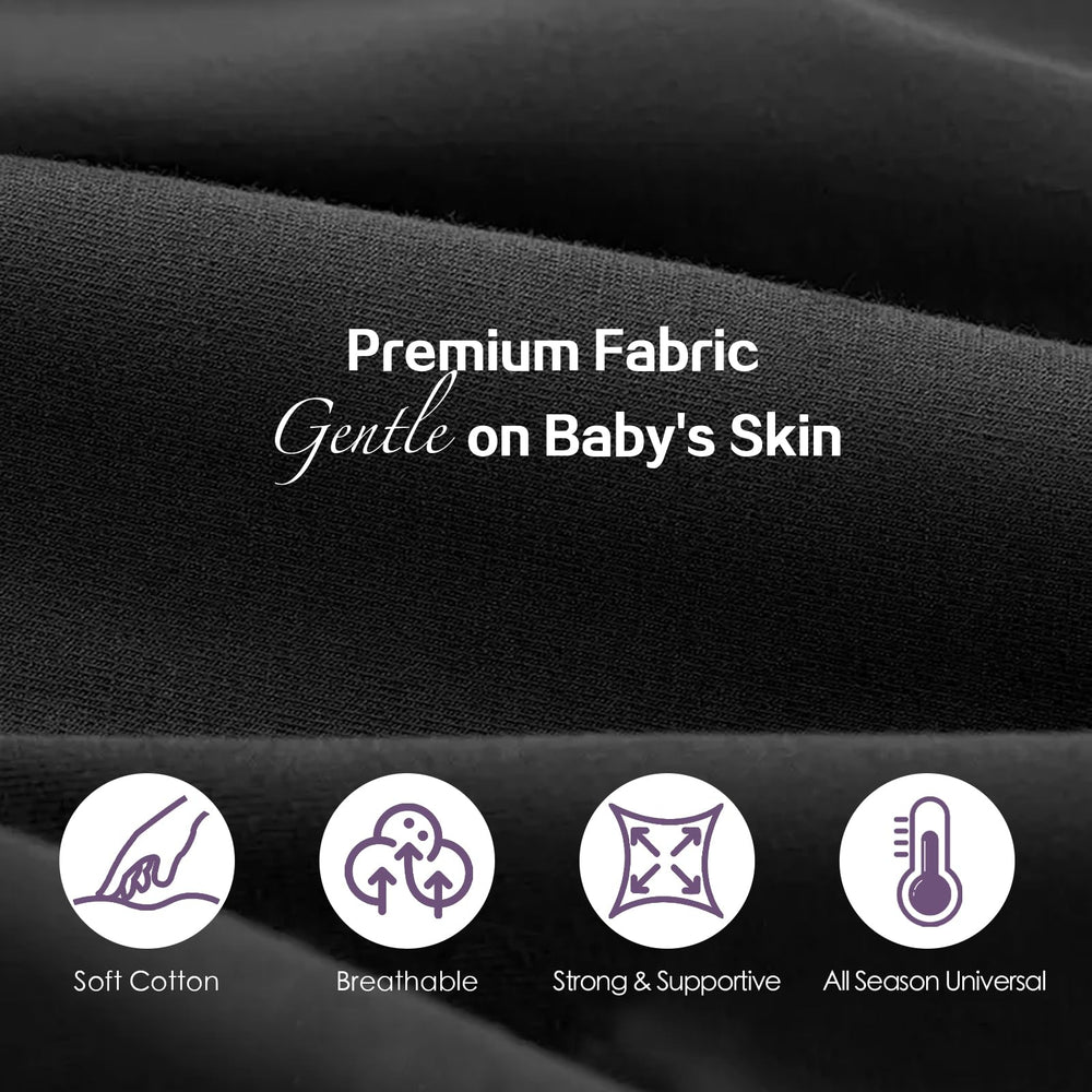 MissWISDOM Baby Wraps Carrier is easy to wear for hands-free daily use