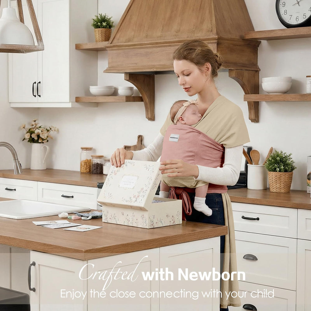 MISSWISDOM baby wraps carrier ergonomic M-shape supports comfortable wear