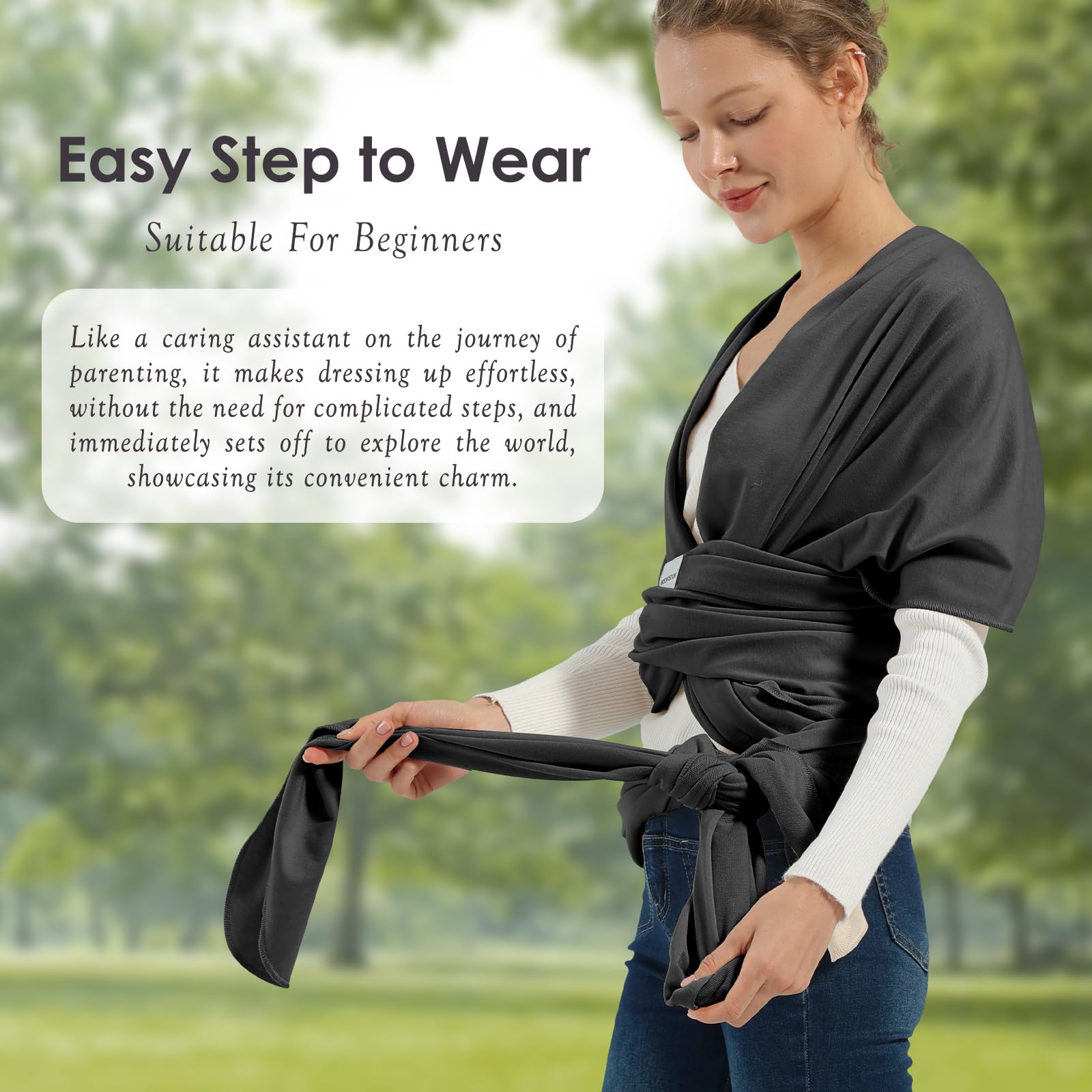 MISSWISDOM gift-ready carrier suits new parents or baby showers