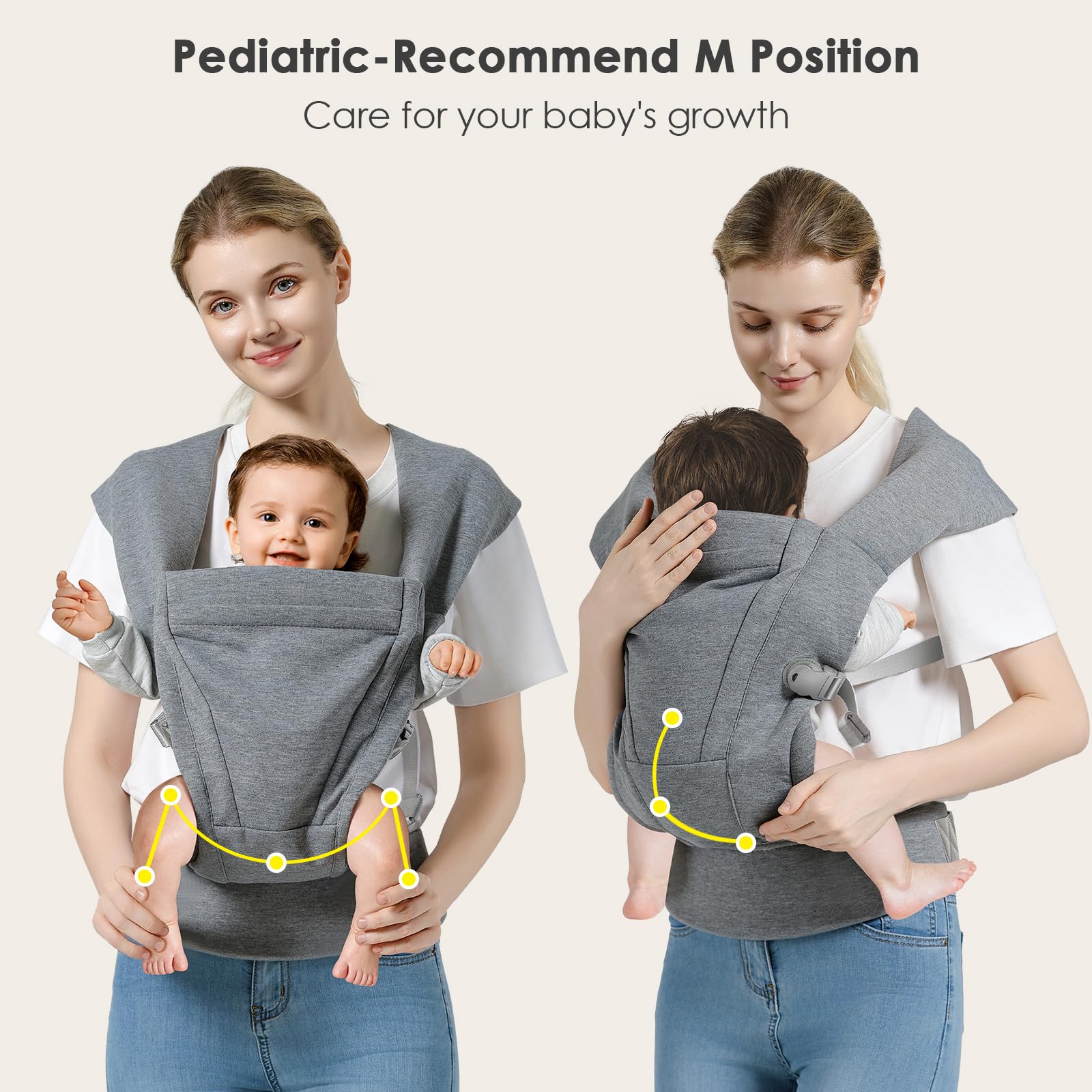 MISSWISDOM hands-free carry design frees your hands during daily tasks.