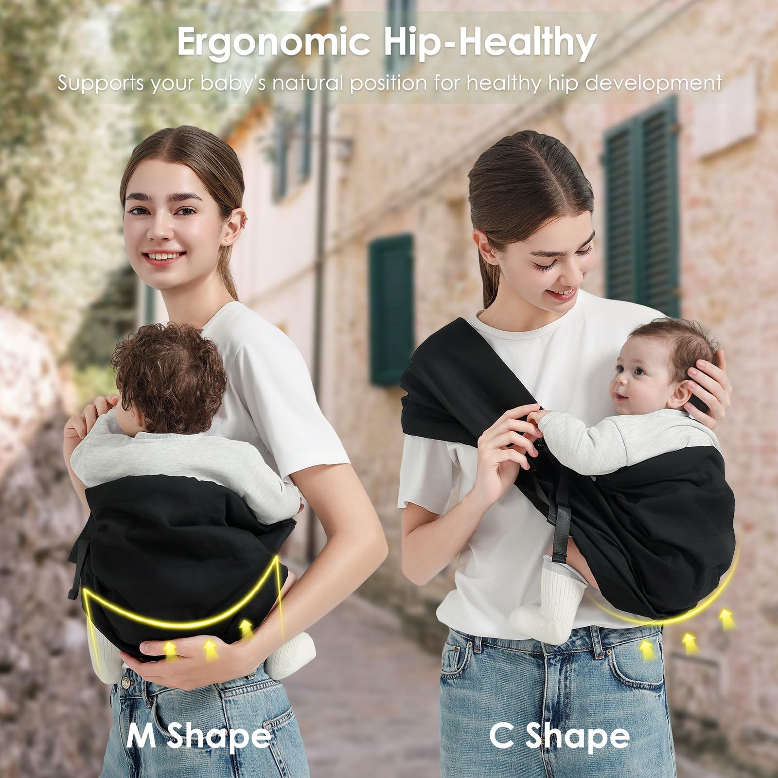 MISSWISDOM newborn-to-toddler design supports growing families and evolving carrying needs.