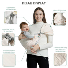 MISSWISDOM toddler-sling-shoulder-strap-widened distributes weight evenly for less strain