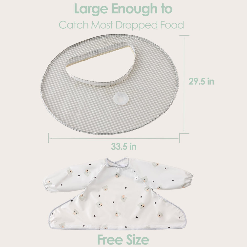 MITCHENIFY mess-protection during mealtime helps reduce floor cleanup.