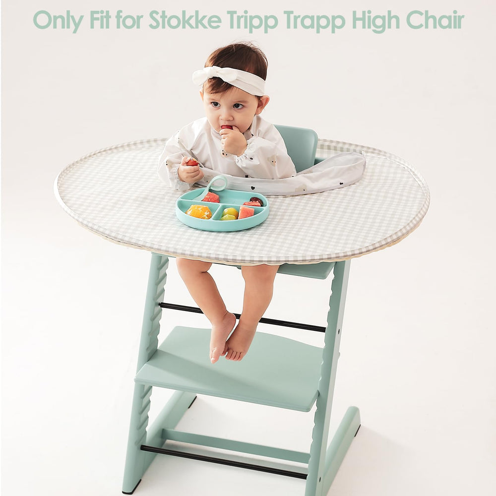 MITCHENIFY silicone suction keeps tray stable during meals.