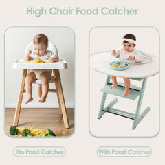 MITCHENIFY waterproof long sleeve bib protects baby's clothes during meals.