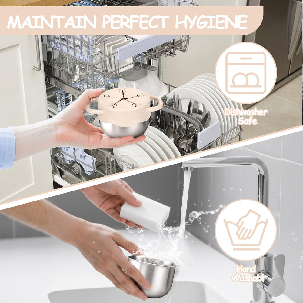 Mity rain dishwasher-safe lids and quick-wipe bases simplify cleanup.