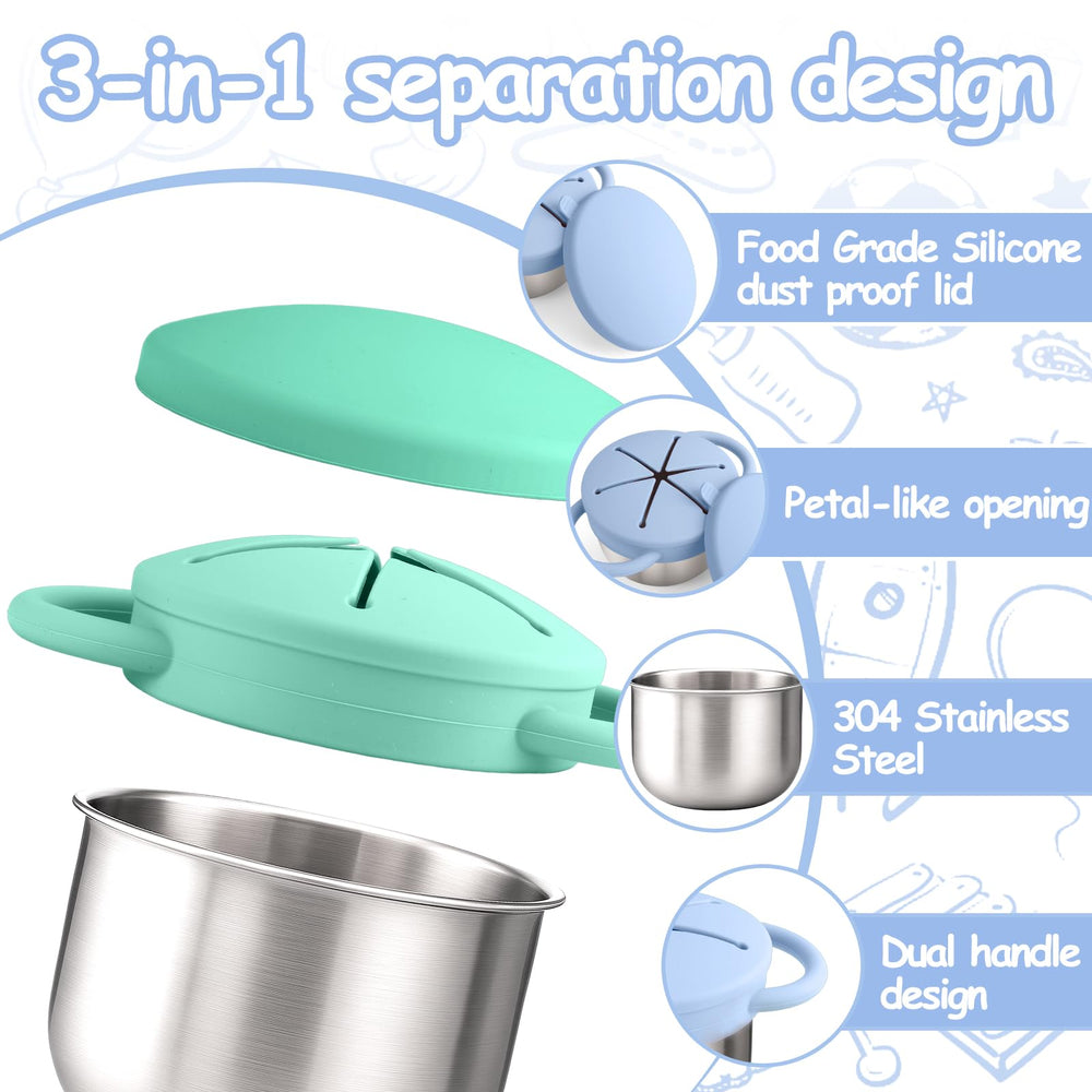 Mity Rain dual-handles toddler grip for secure, independent self-feeding