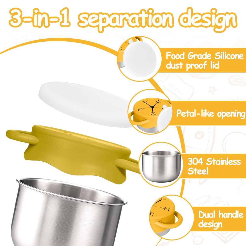 Mity Rain dual handles provide easy grip for independent feeding