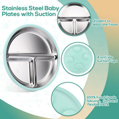 Mity rain protective silicone lids keep food secure between meals.