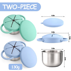 Mity Rain silicone lid top with petal opening for easy access and quick snack retrieval
