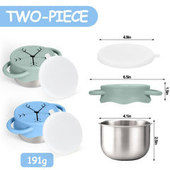 Mity Rain silicone lids top—two-pack for spill-proof access.