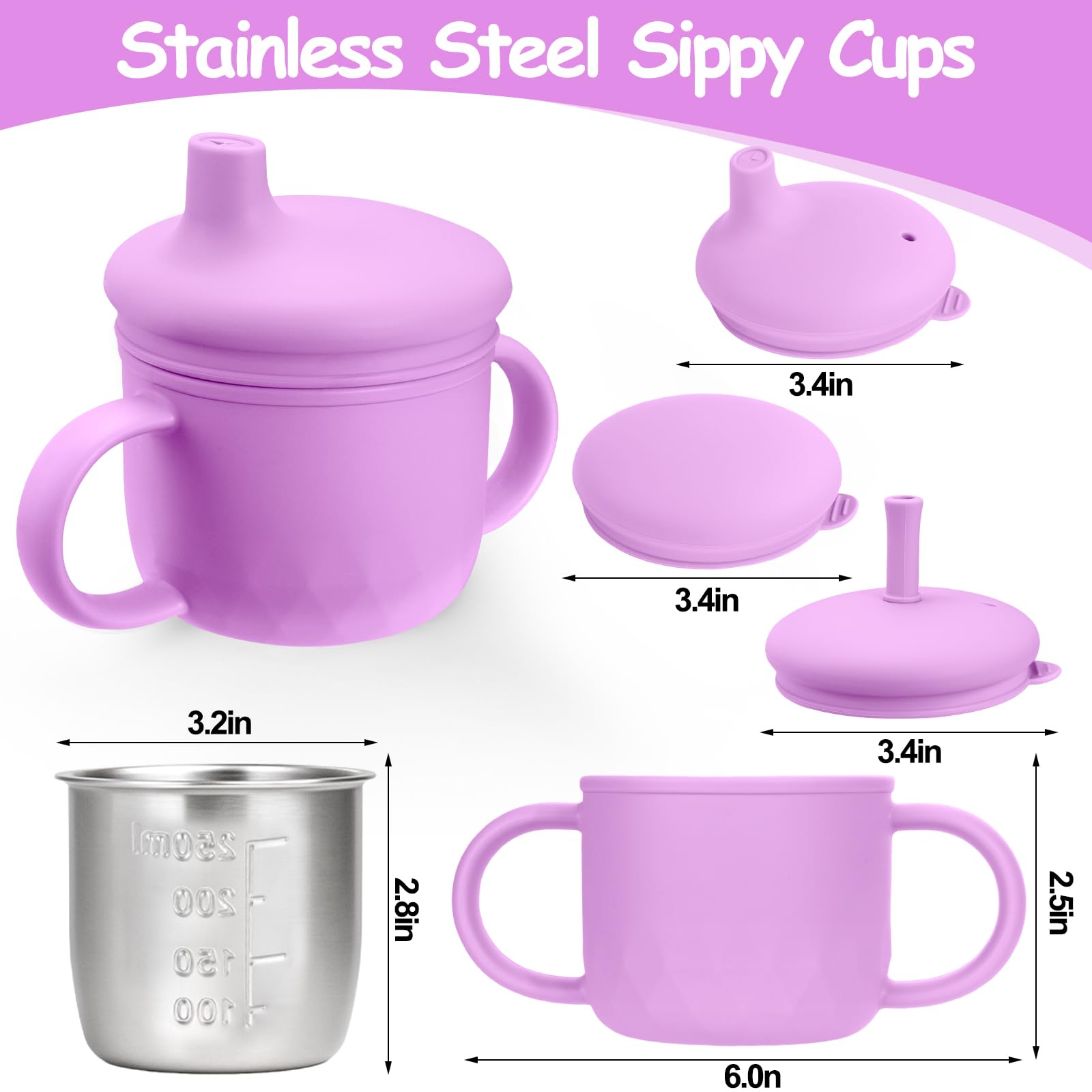 Mity Rain silicone straw and rim shown for gentle sipping