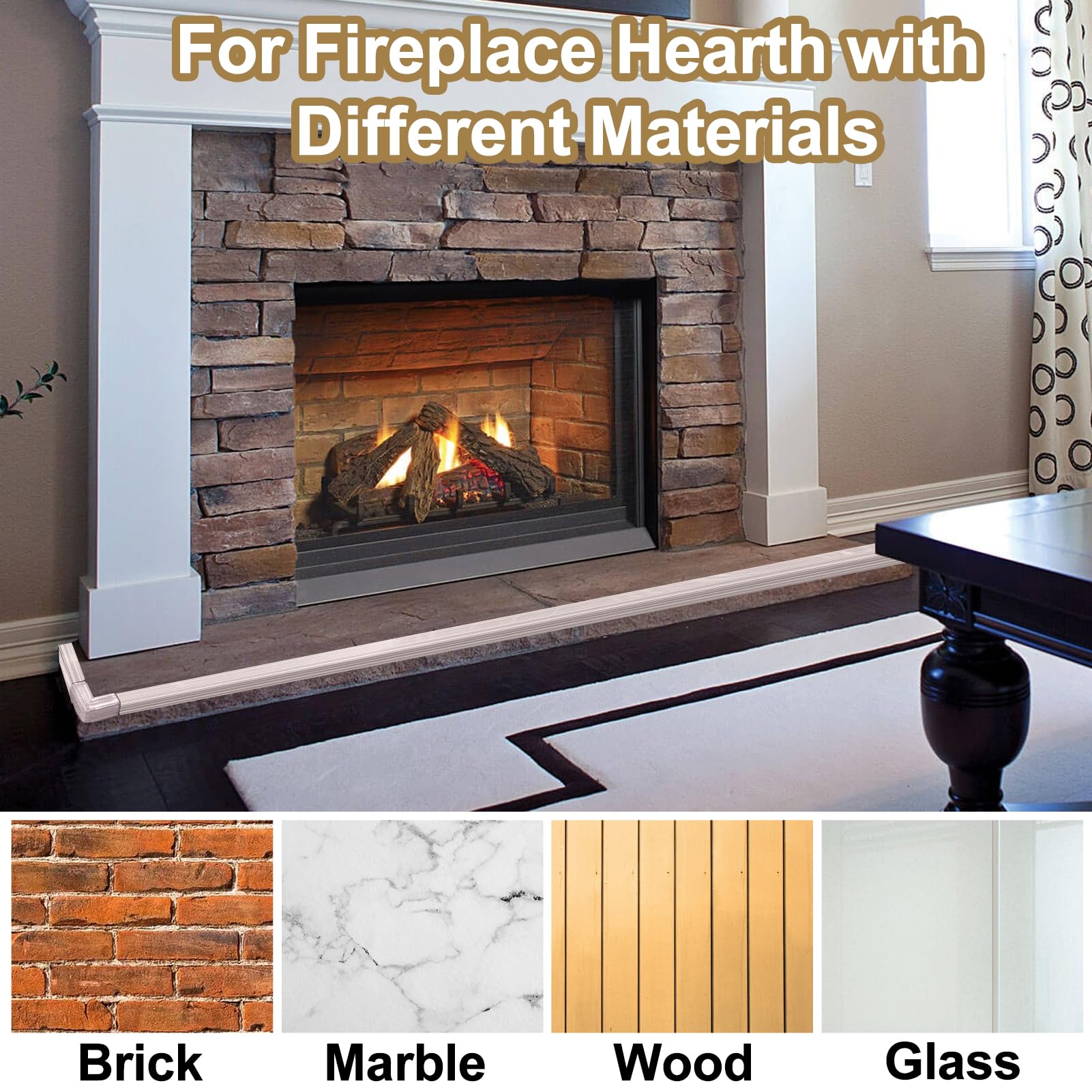 Mity Rain soft-edge cushion protects brick, stone, or wooden edges from bumps