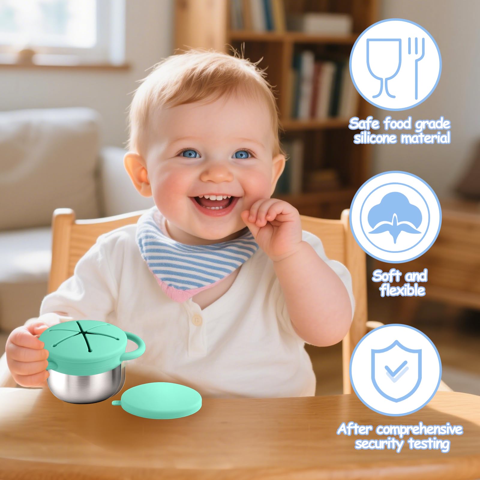 Mity Rain spill-proof no-spill design reduces mess during car rides