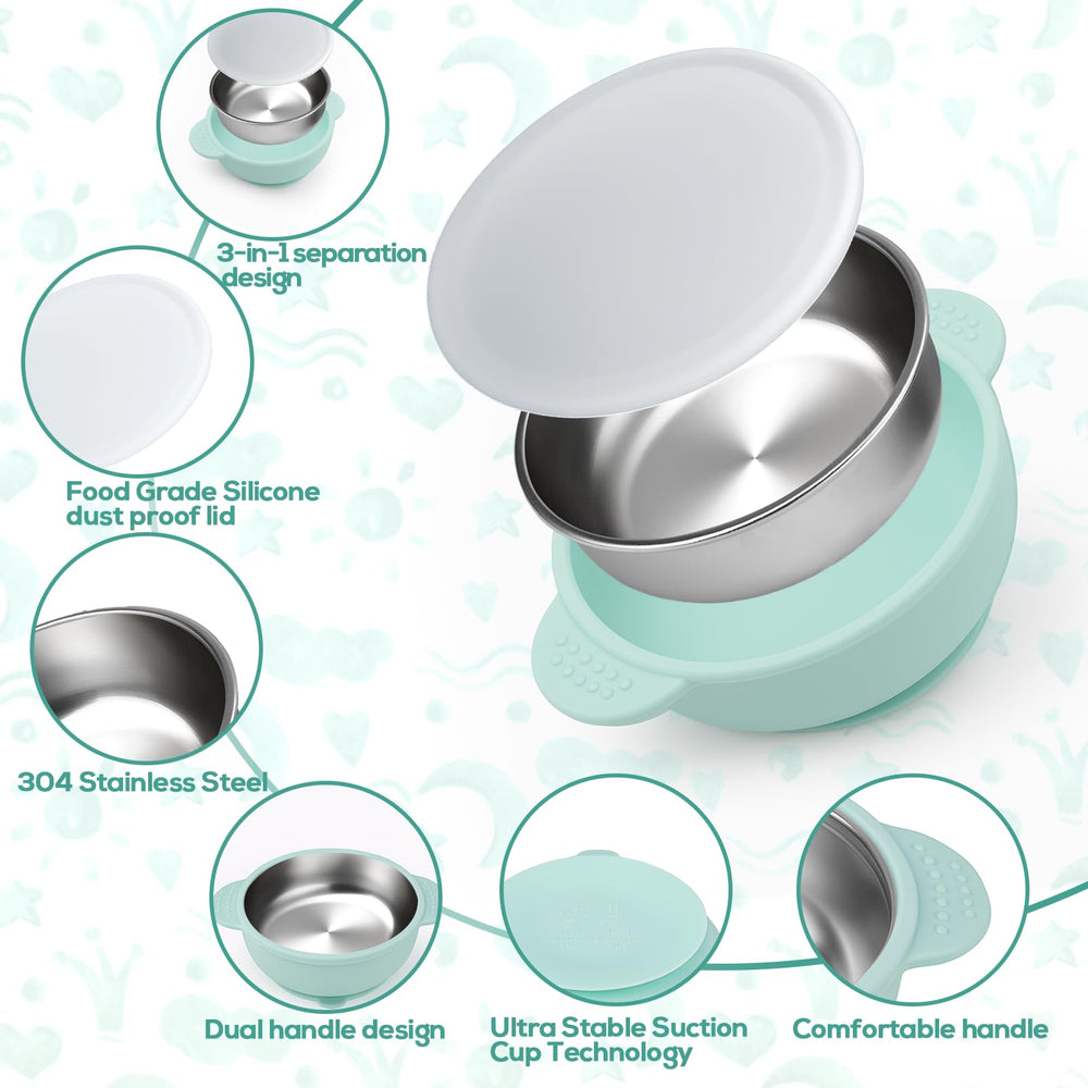 Mity rain suction-base plate shows four-point grip on smooth surfaces for stability.