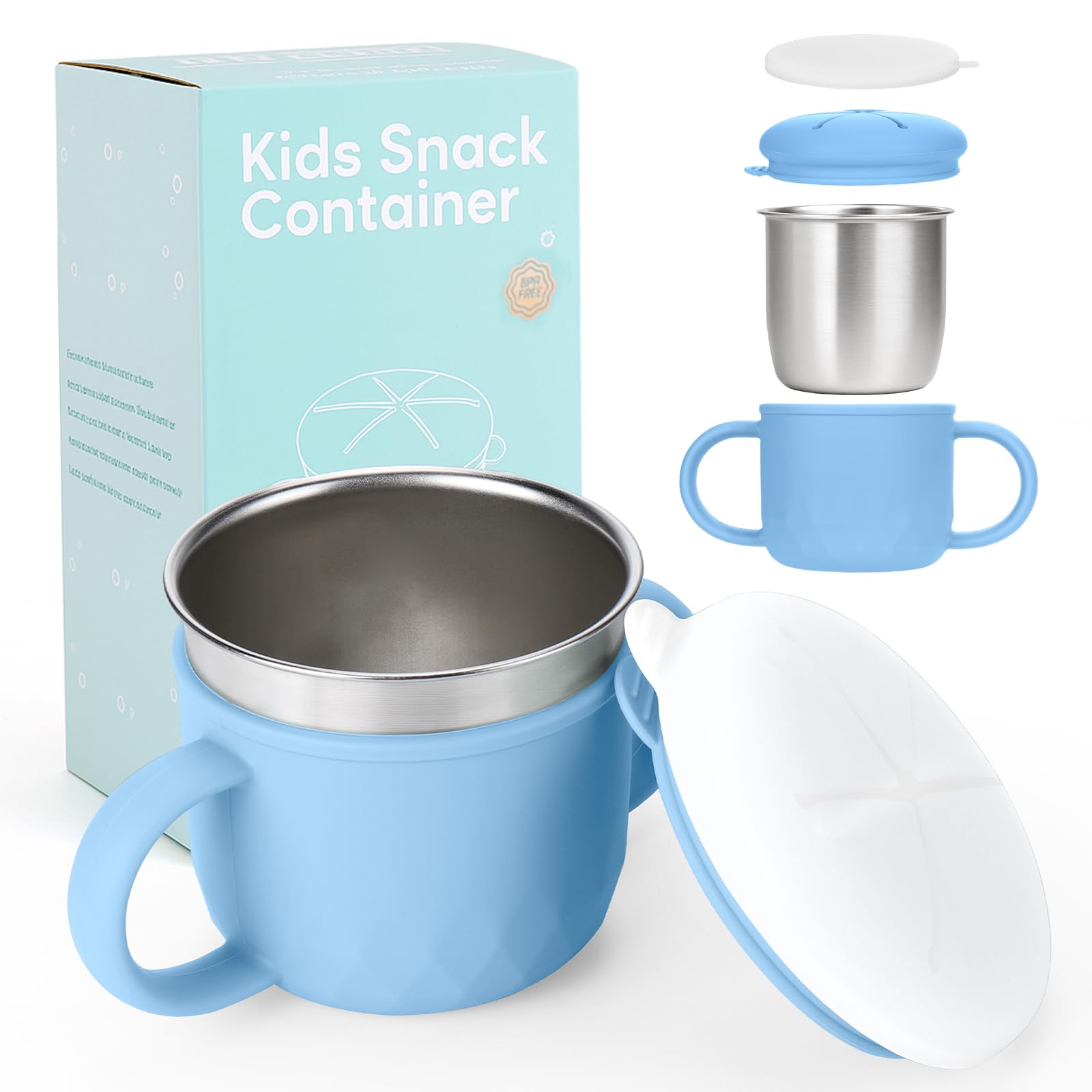Mity Rain 2-lid system keeps snacks contained for mess-free outings