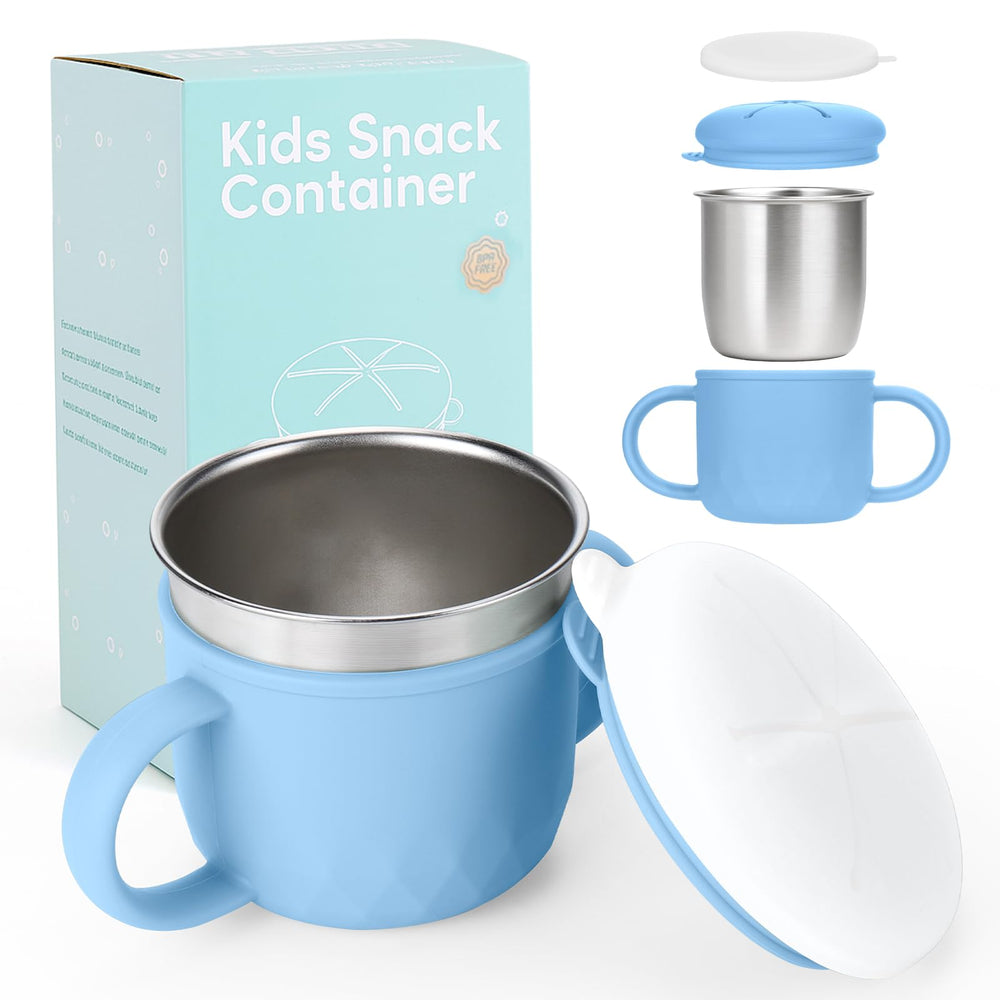 Mity Rain 2-lid system keeps snacks contained for mess-free outings