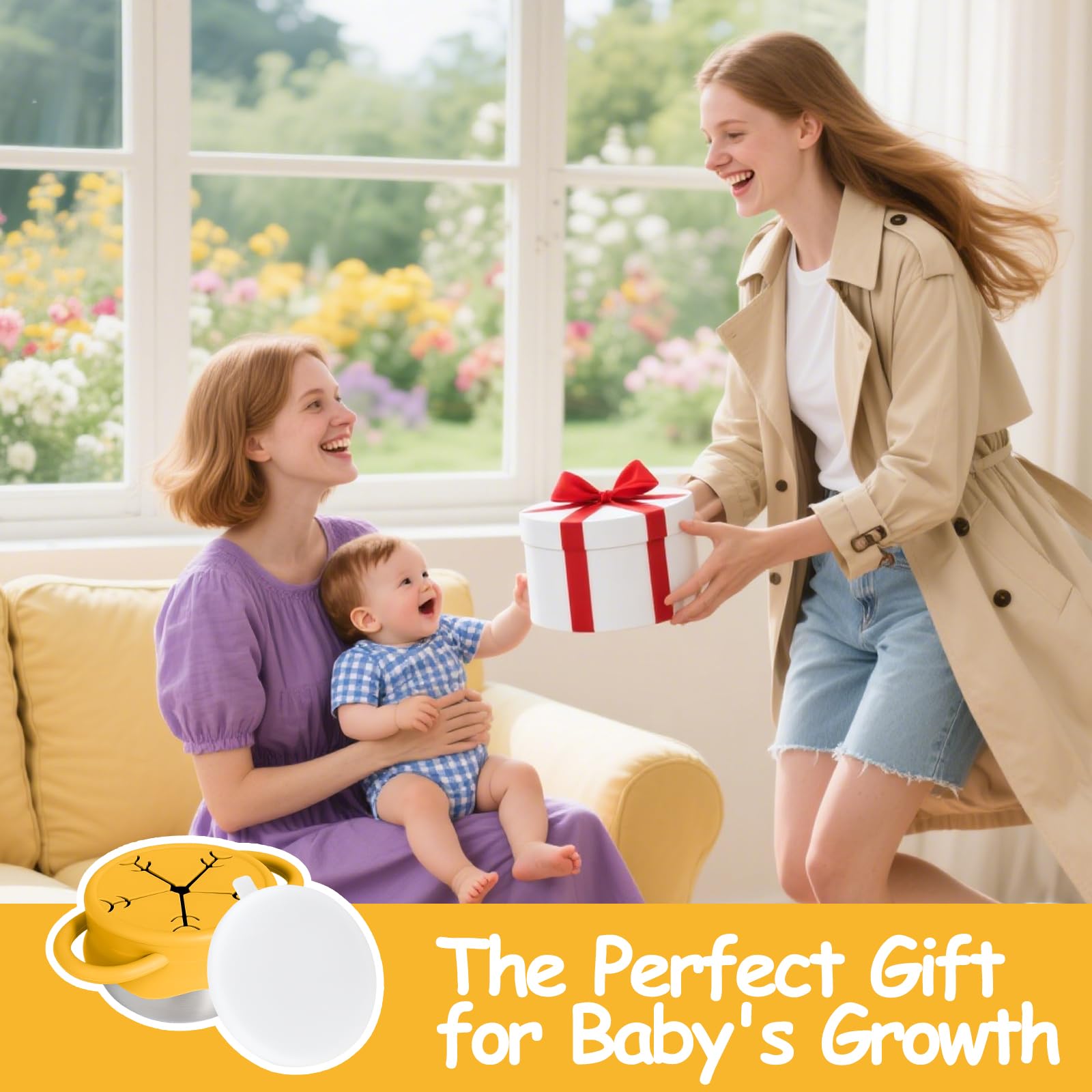 Mity Rain toddler snack cup gift set is practical and stylish