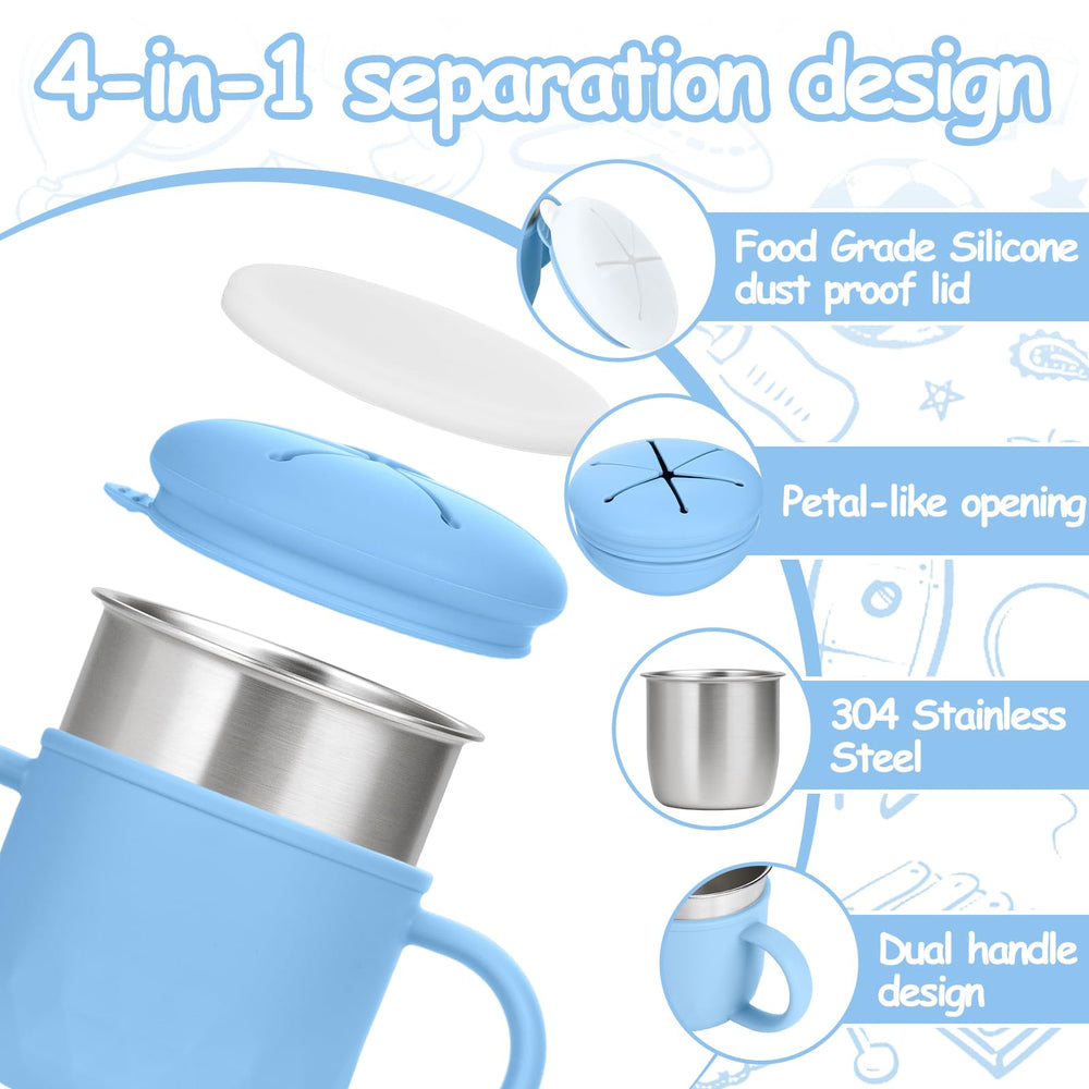 Mity Rain petal lid enables easy grabbing and quick snacking