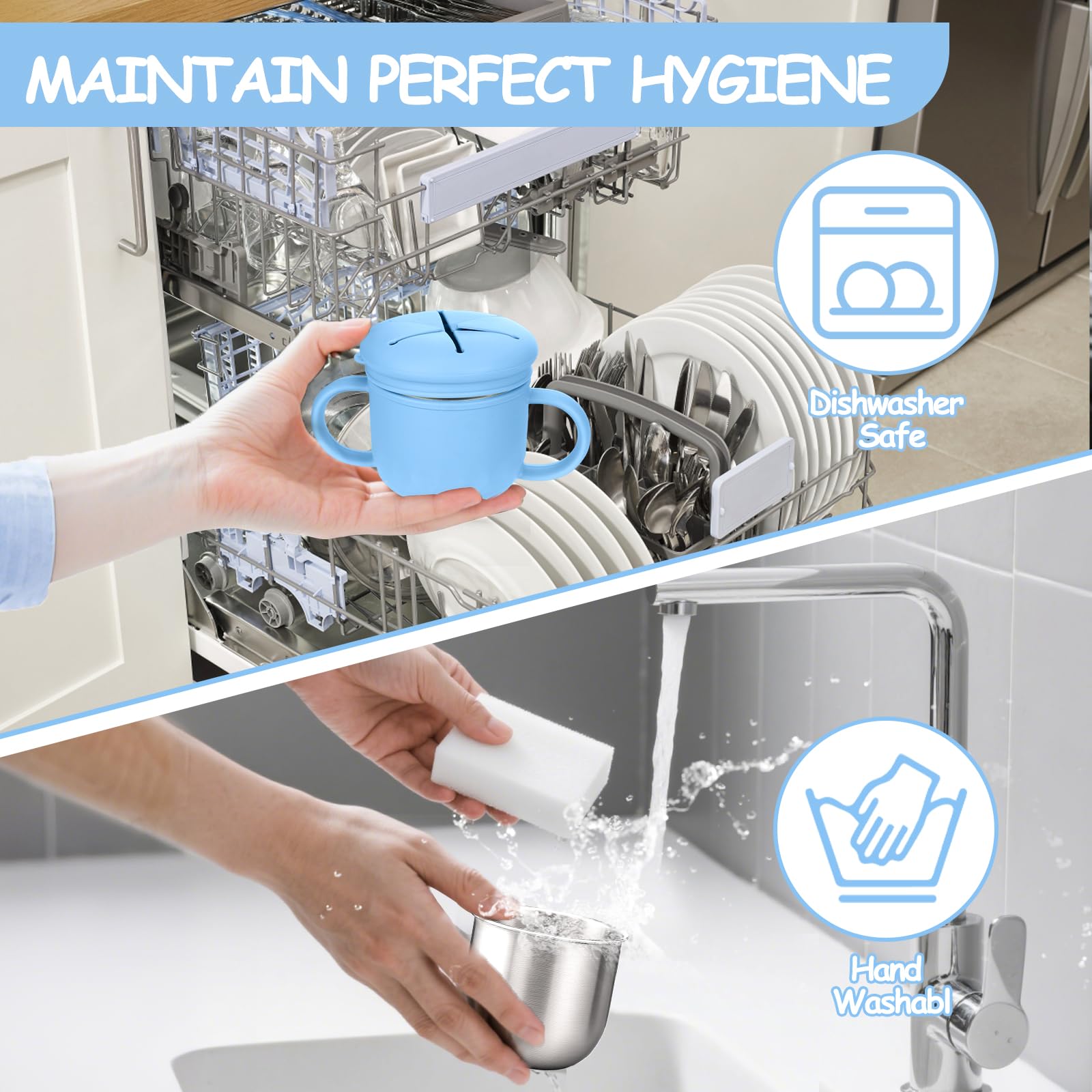 Mity Rain silicone sleeve adds non-slip grip and teething-friendly protection
