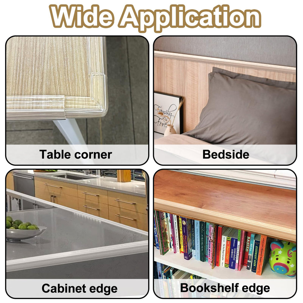 Mity Rain wide-application edge protector fits fireplace, desk, door, and table edges