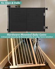 Miumoon baby gate no-bottom-bar design reduces trip hazards during play