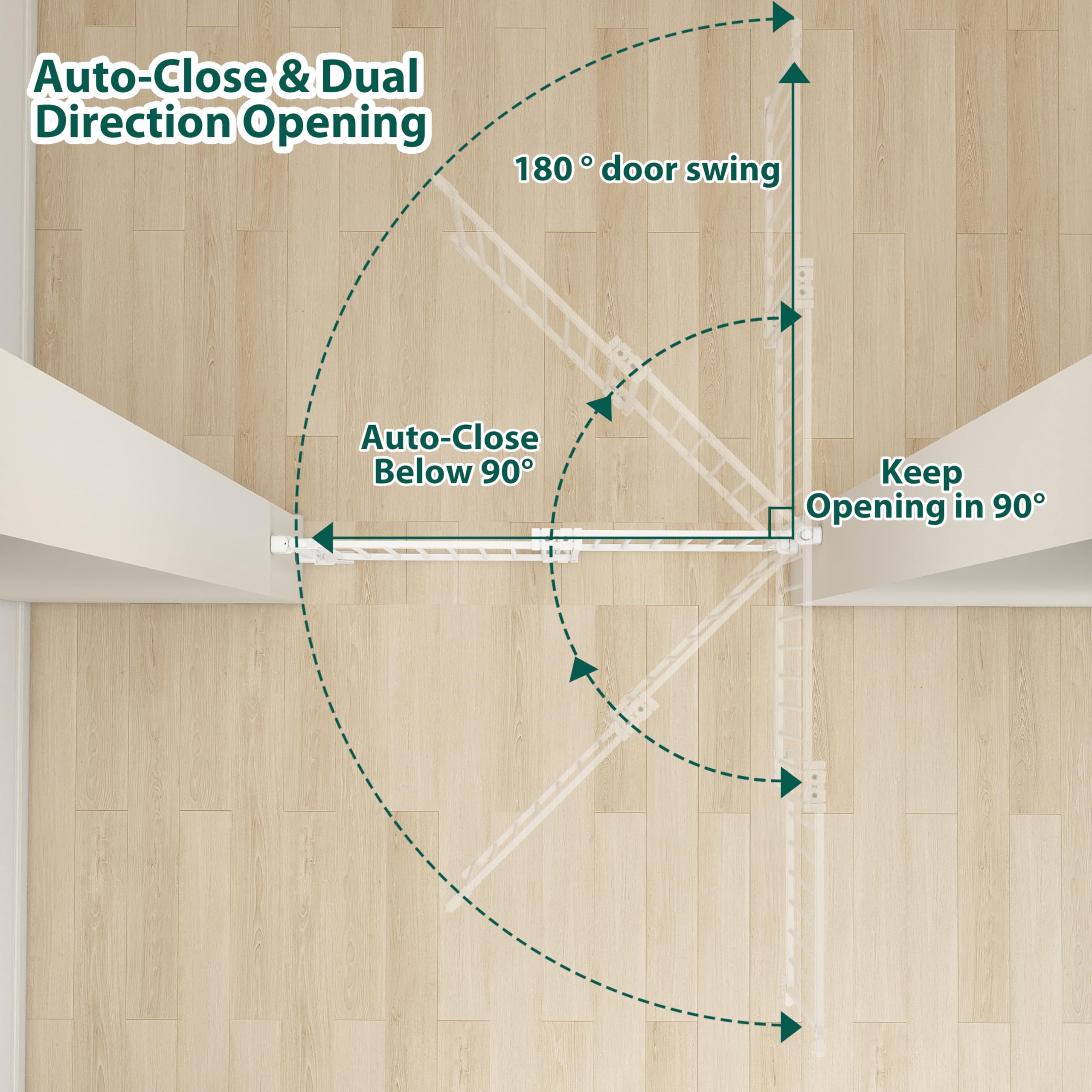 Miumoon double-lock design enabling one-handed operation for caregivers.