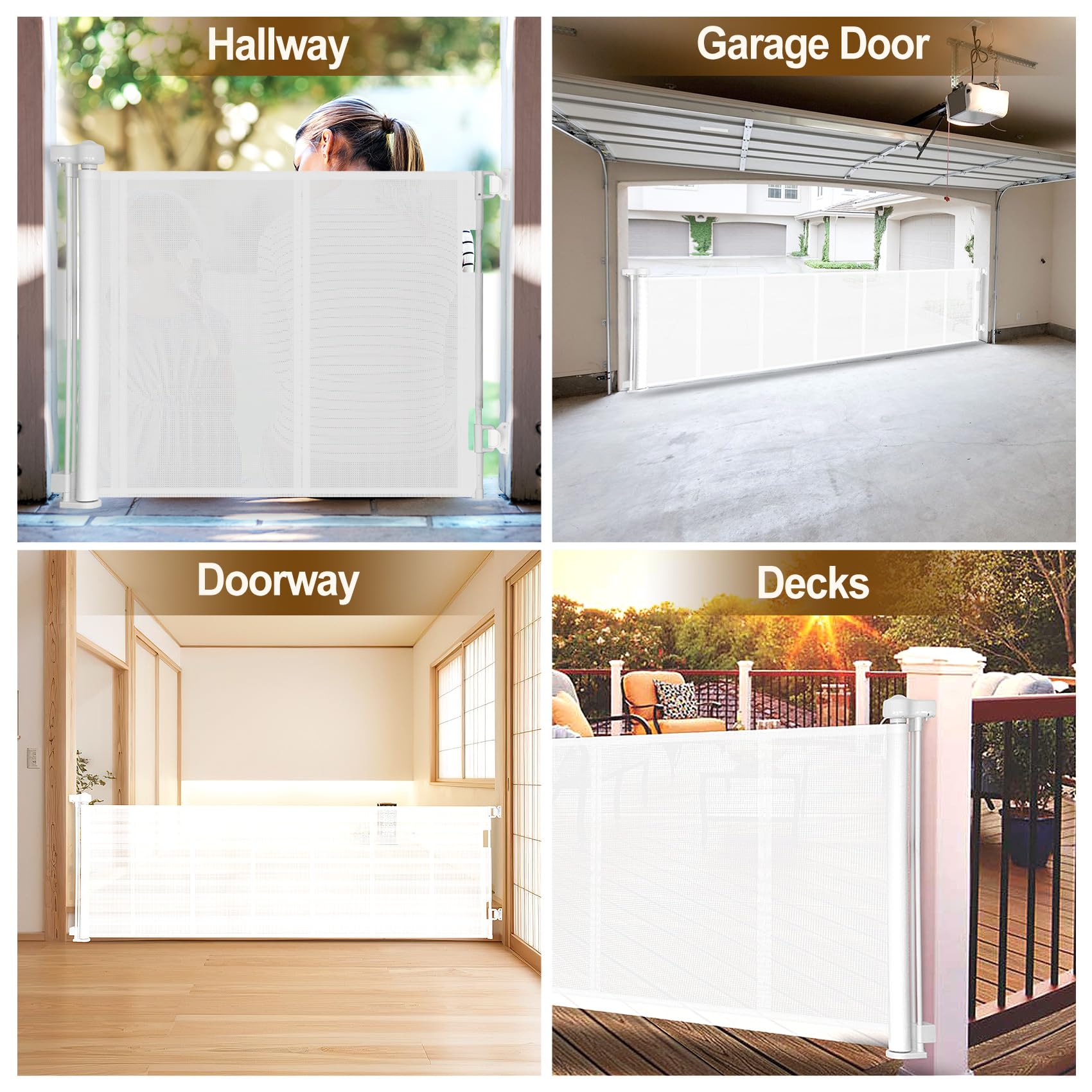 Miumoon indoor outdoor use demonstrates versatile gate for various openings