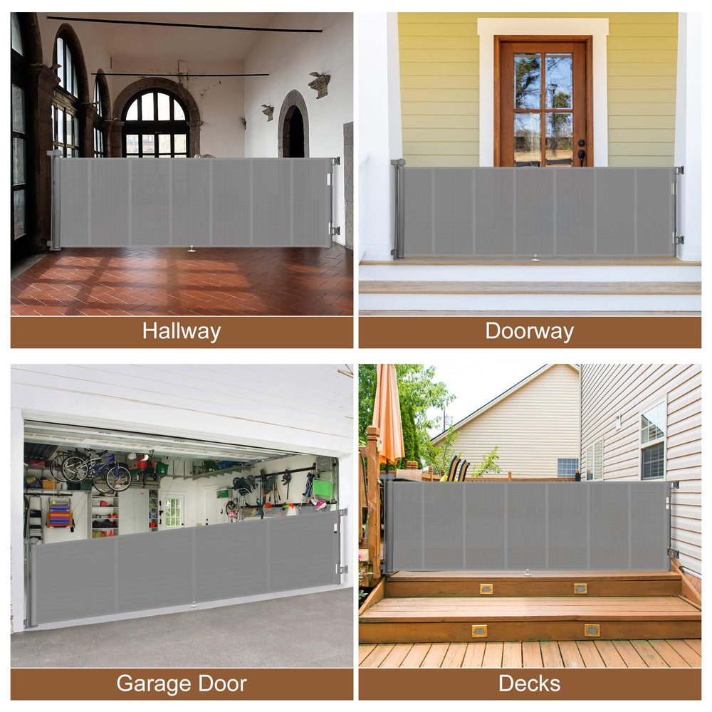 Miumoon installation kit provides quick setup with clear hardware for walls or stairs.