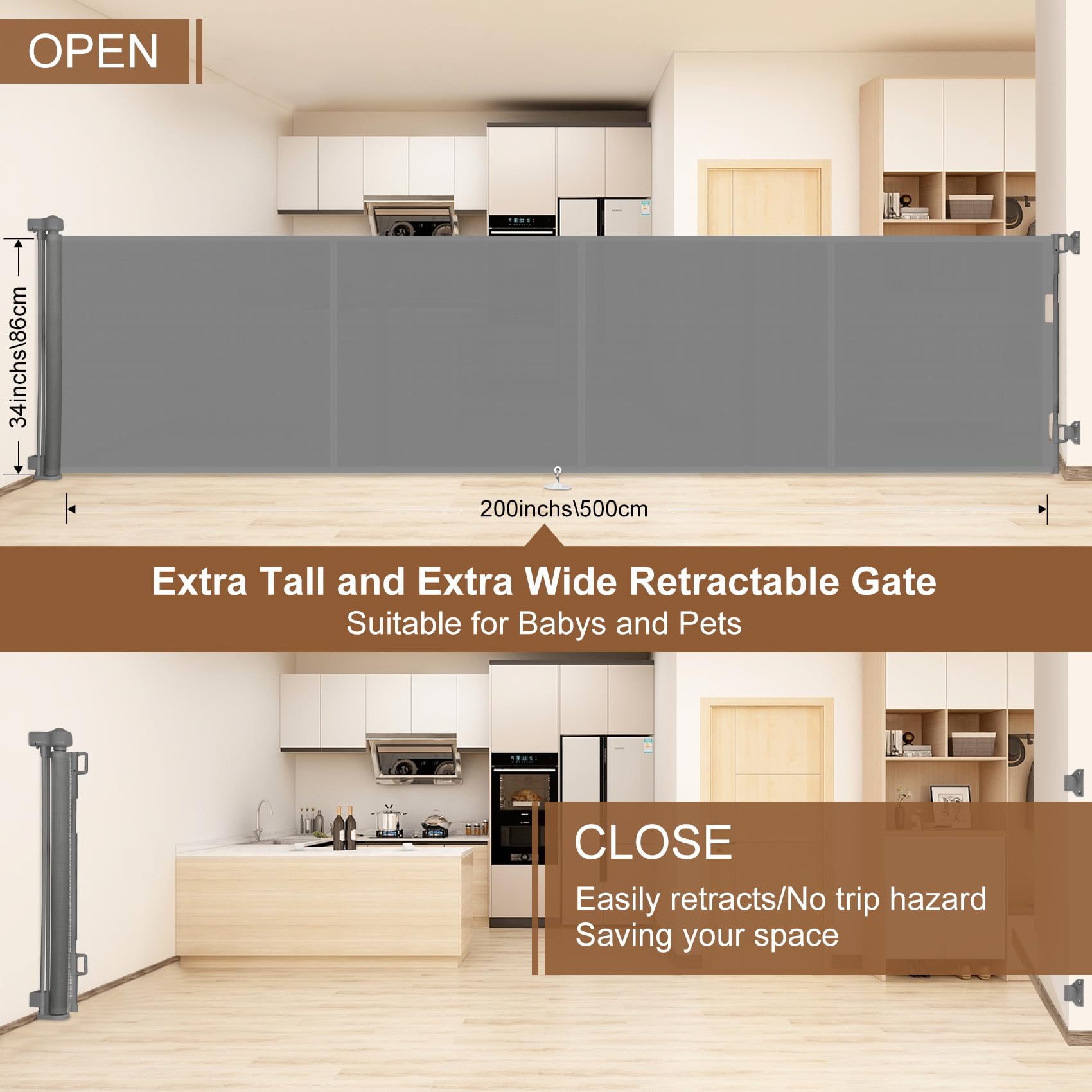 Miumoon no-bottom-bar design reduces trip hazards during indoor use