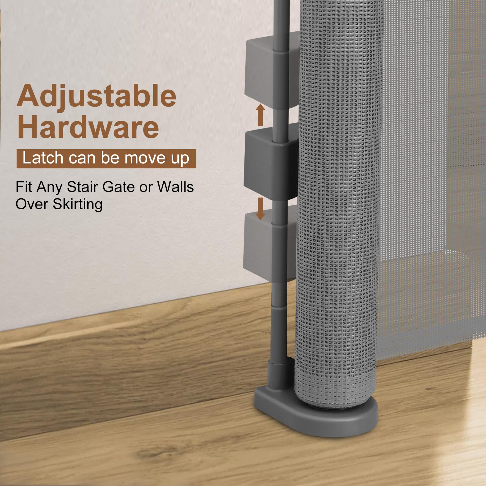 Miumoon no-bottom-bar design eliminates trip hazards in busy doorways.