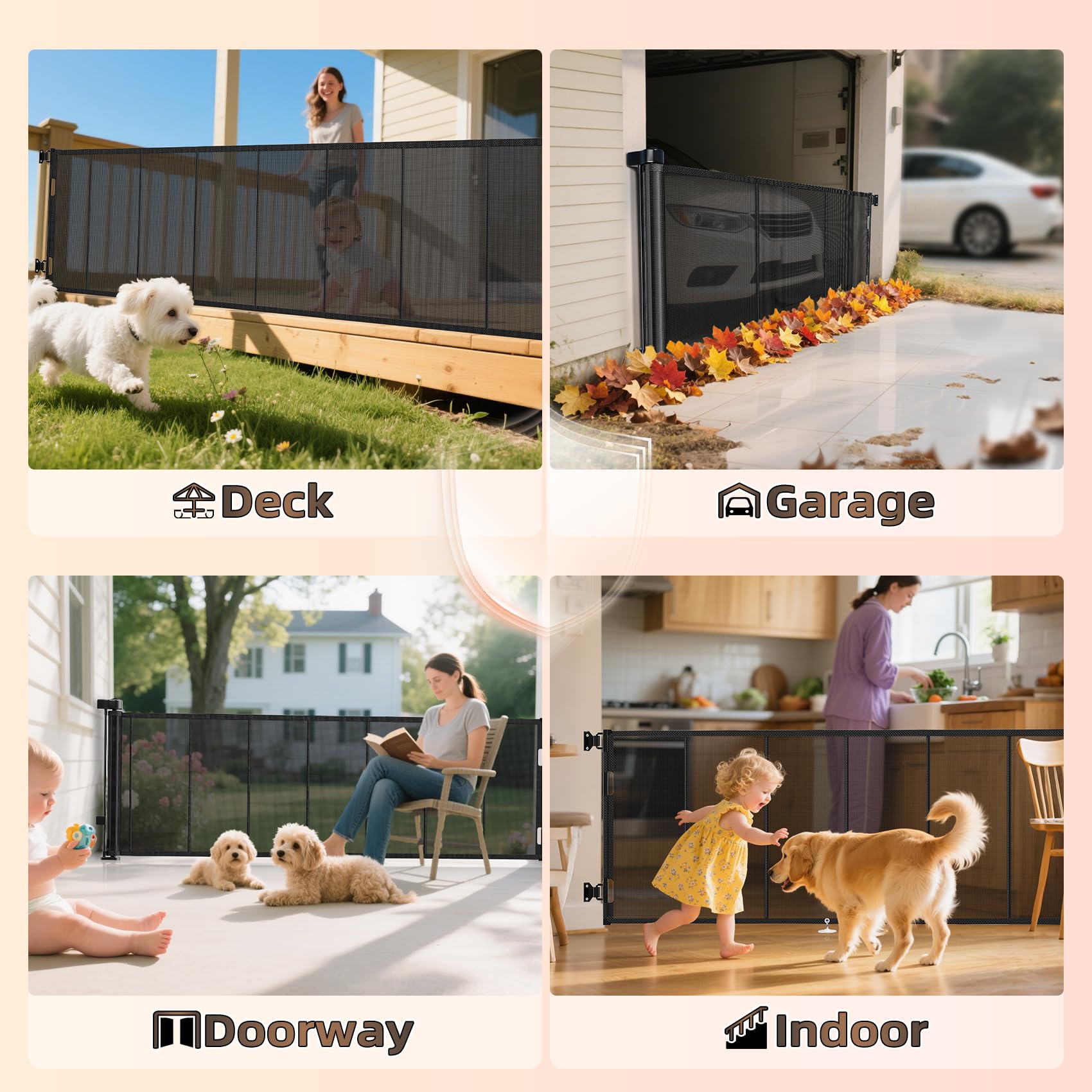 Miumoon suitable for indoor and outdoor spaces like stairs and garages.