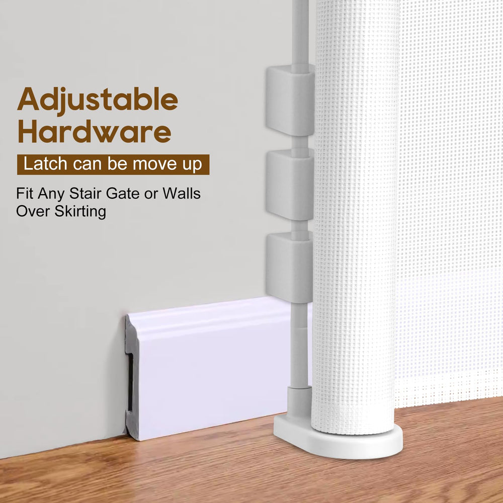 Miumoon retractable baby gate outdoor-use demonstrates indoor-outdoor versatility