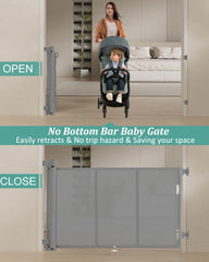 Miumoon retractable gate fiber bar closeup reveals reinforced stability
