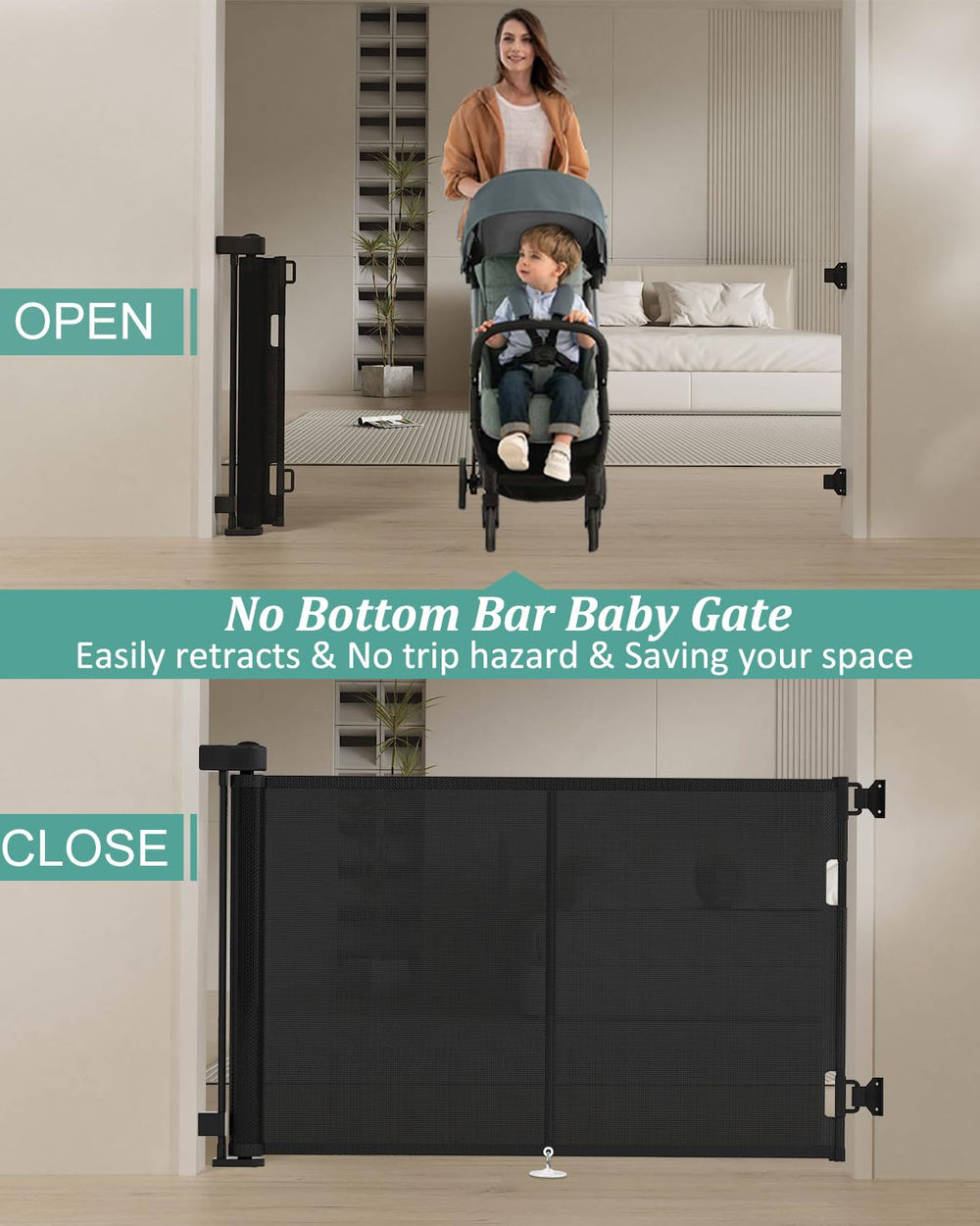 Miumoon gate installation hardware included for quick setup
