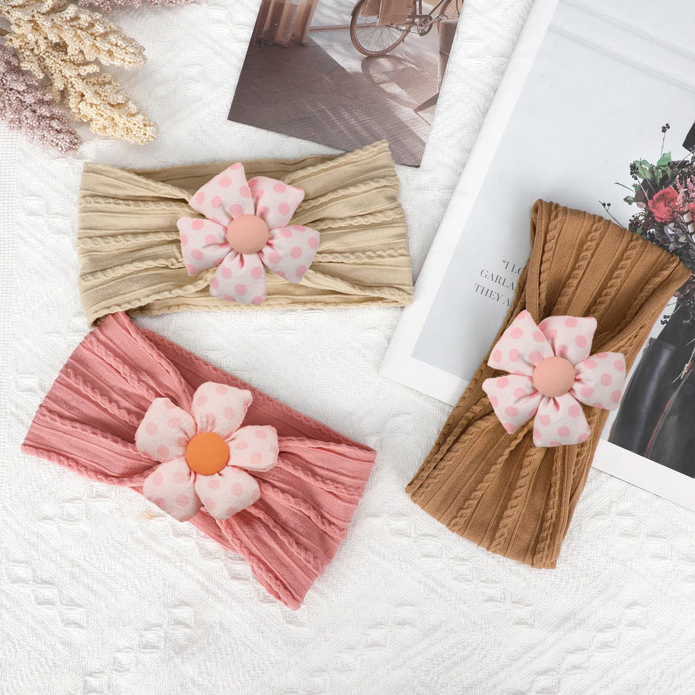 MIUXUESO elastic nylon headband preserves flower shape through wear