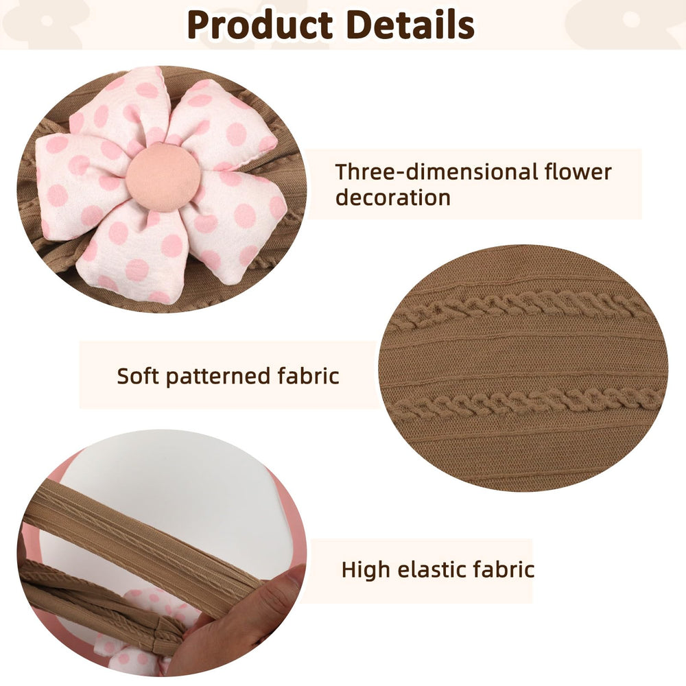 MIUXUESO three-pack headbands suitable for baby showers and events