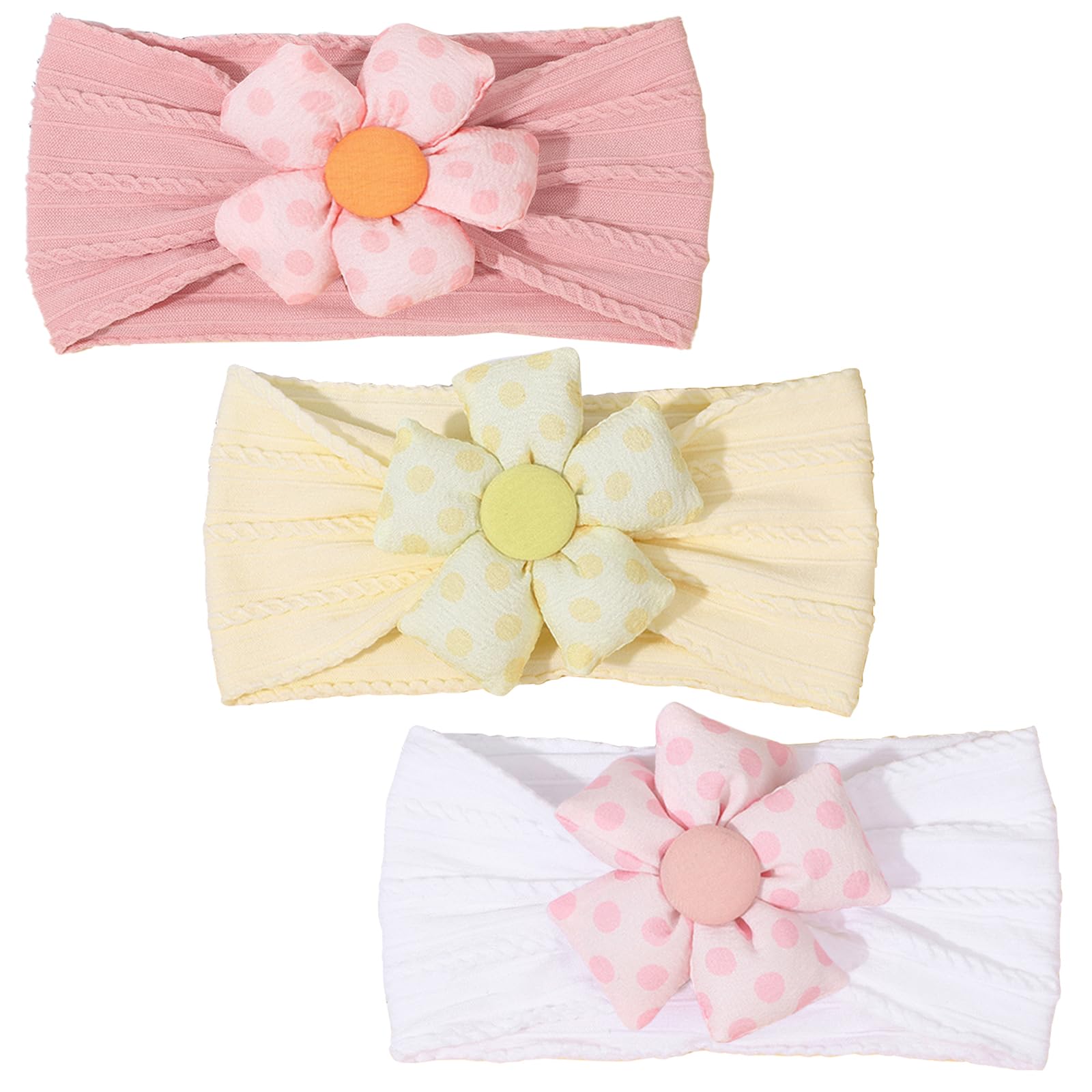 MIUXUESO yellow flower headband on newborn photo prop ideal for keepsake memories.