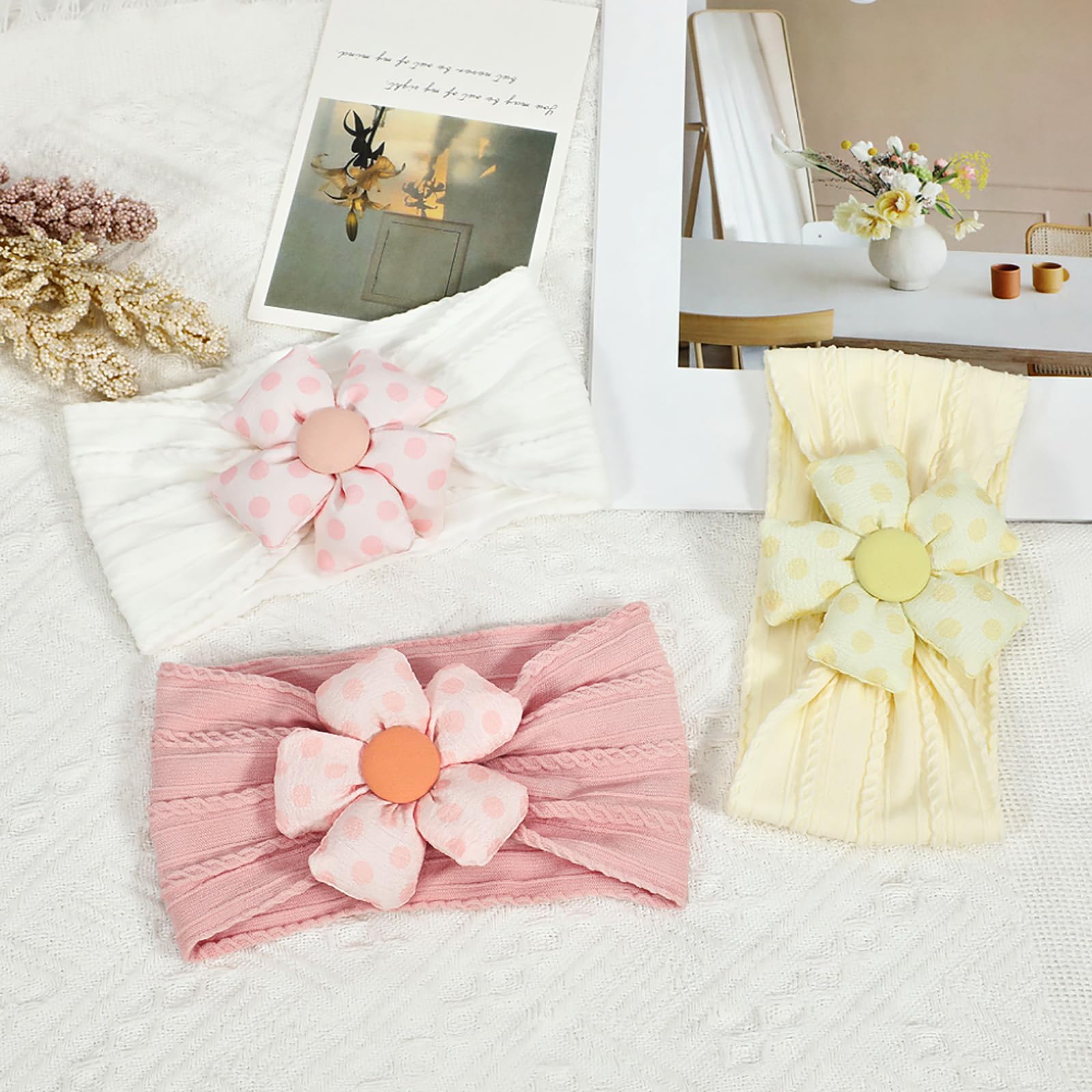 MIUXUESO baby headbands in use, gentle fit for delicate skin.