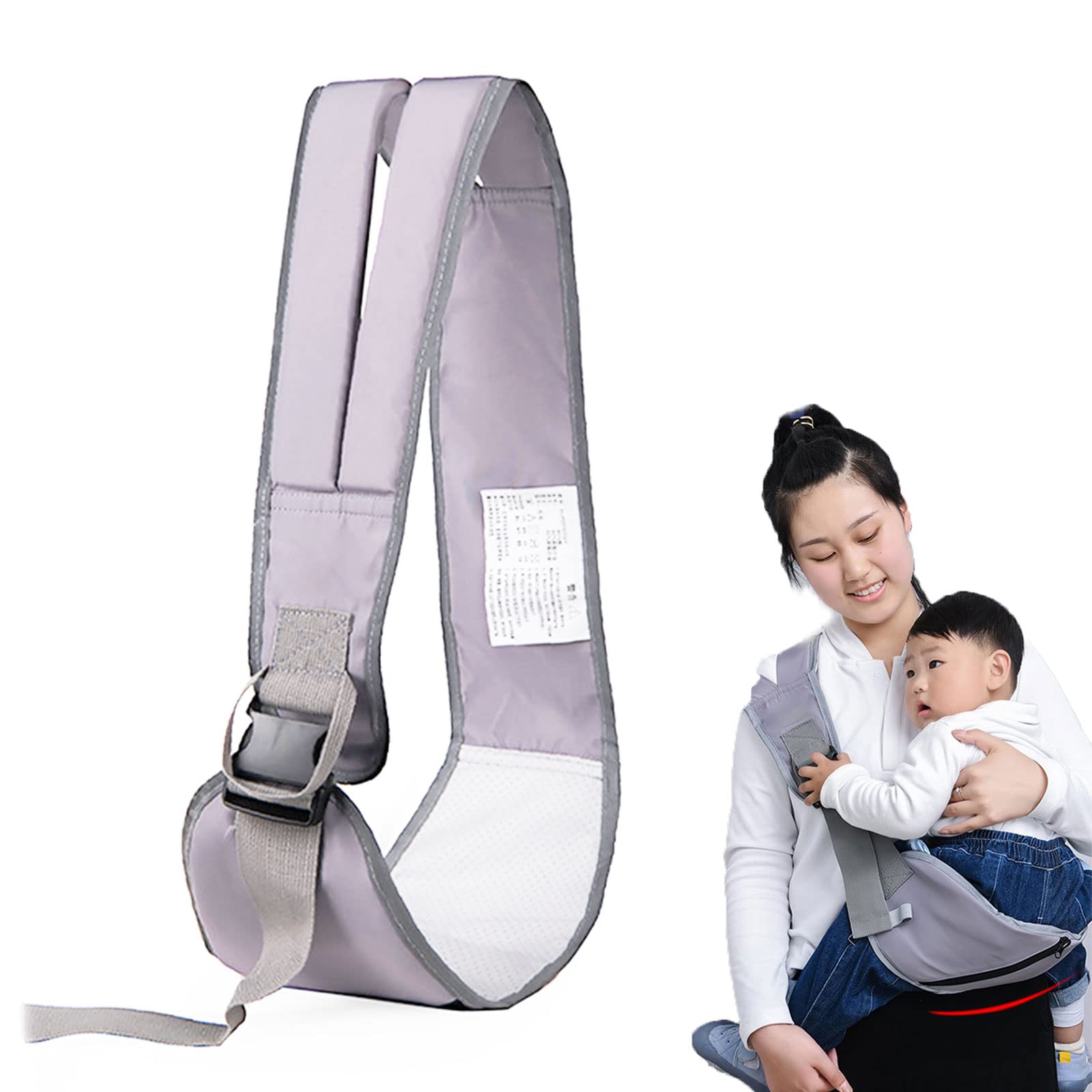 Mivofun ergonomic split-shoulder straps distribute baby weight evenly for comfort.