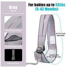 Mivofun waterproof oxford cotton fabric keeps baby comfy during outings.