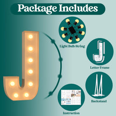 Mixifox marquee letters bulb string highlights warm glow for romantic wedding backdrops.
